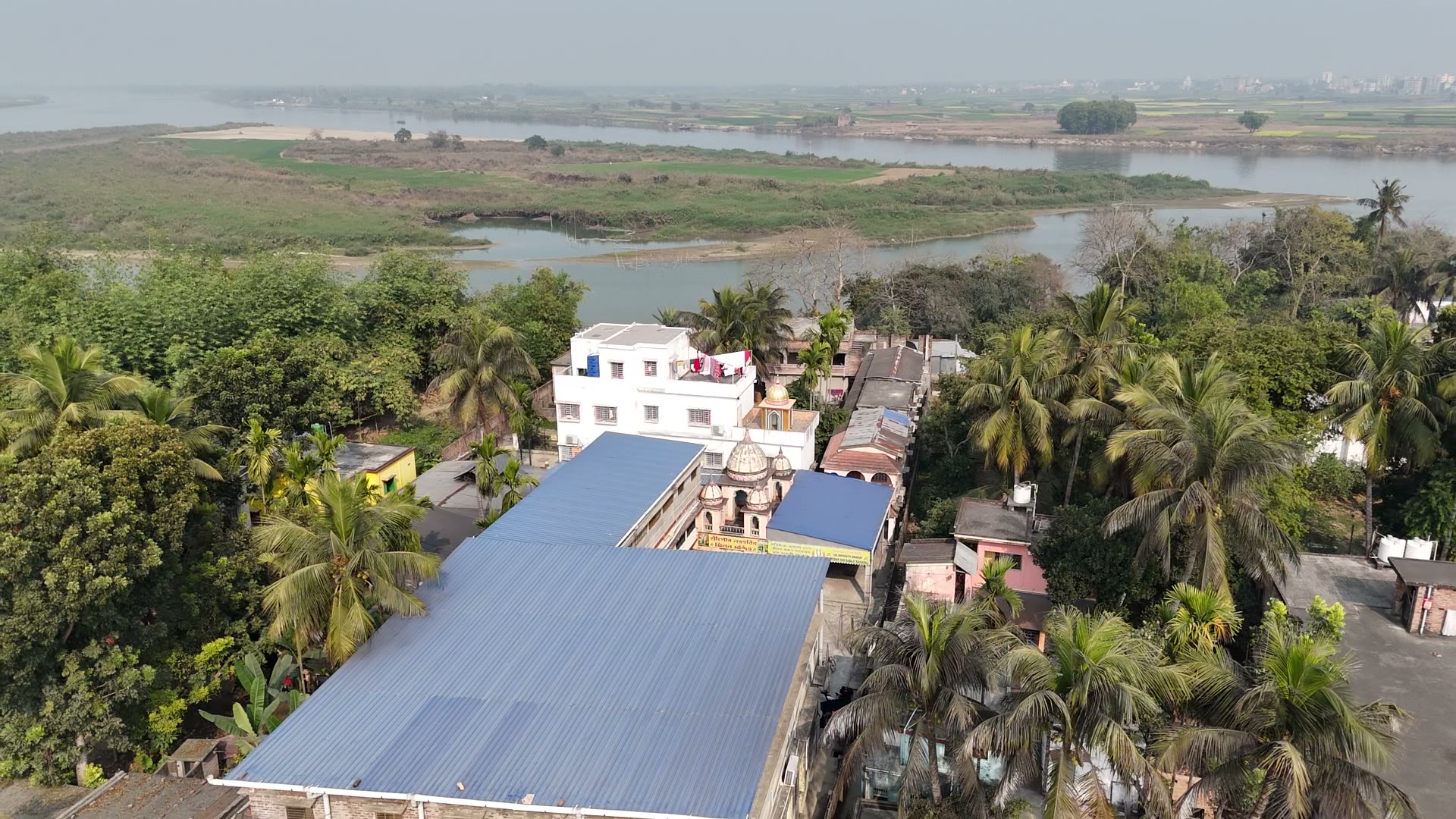 Drone capture of Narahari Dham gardens