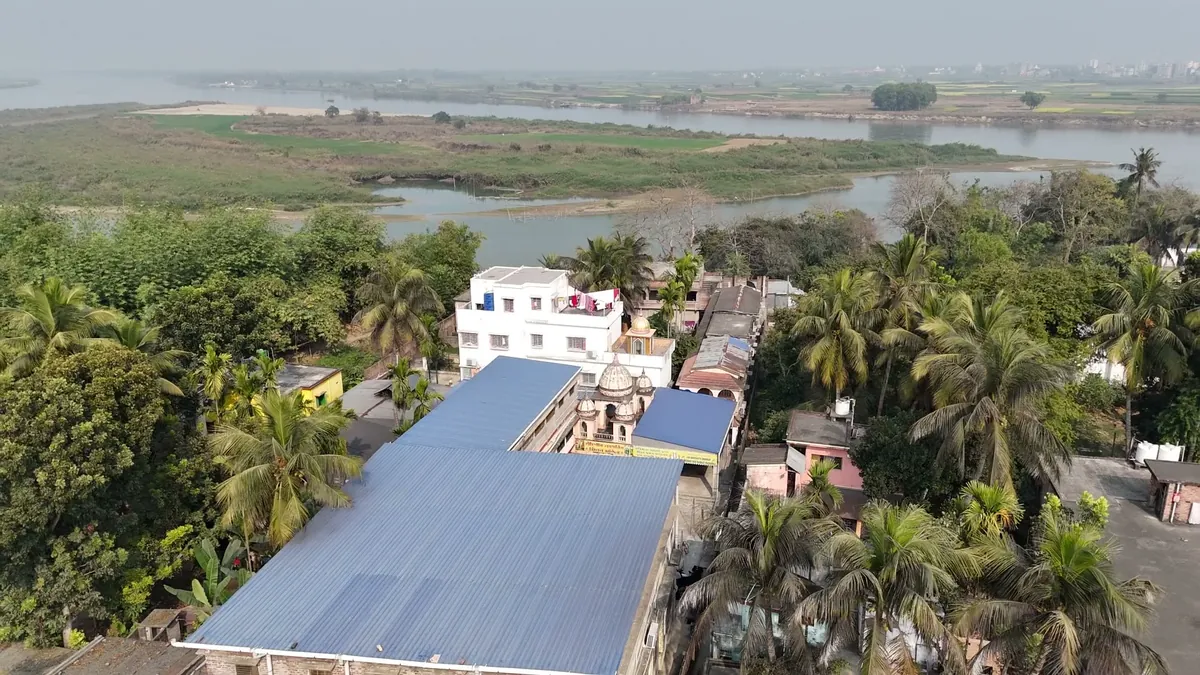 Drone capture of Narahari Dham gardens