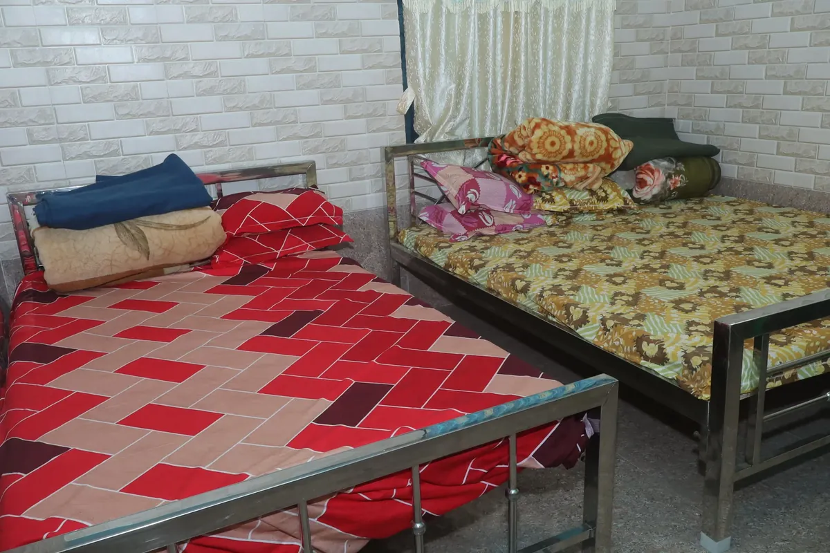 Ashram accommodation interior