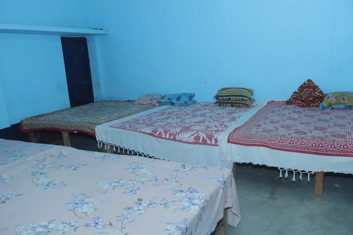 Ashram guest rooms — clean and welcoming