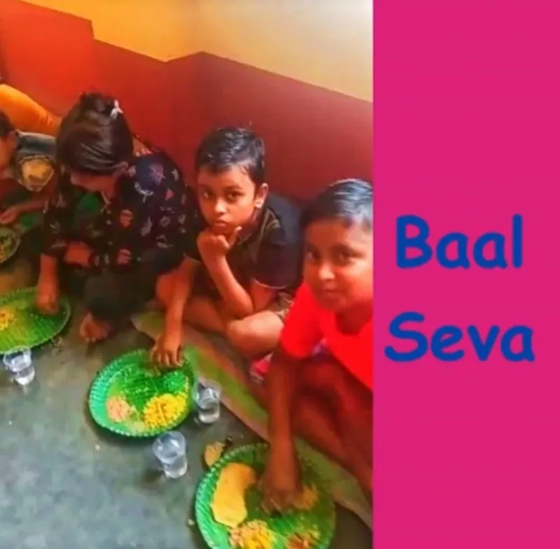 Balak Seva spiritual education and food support for children