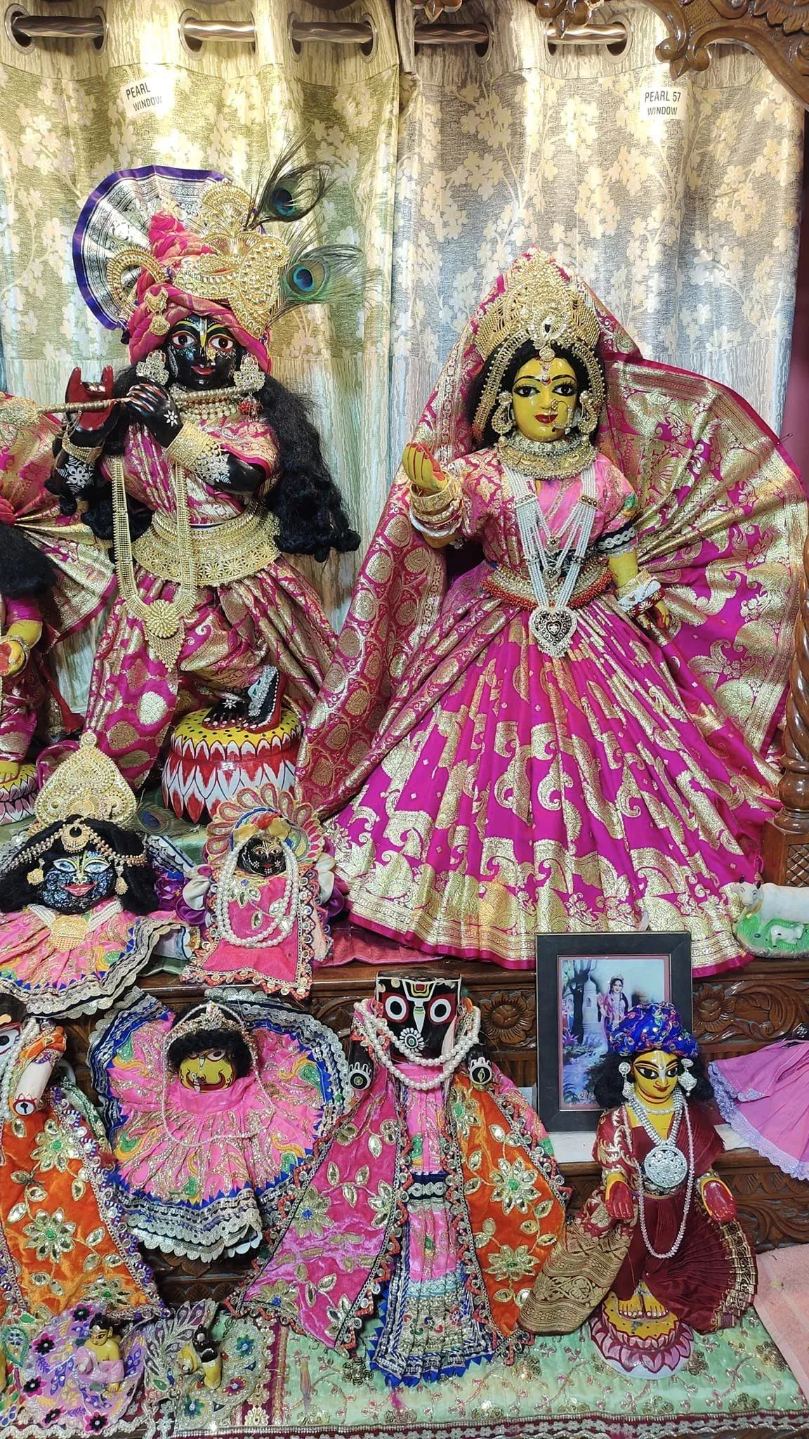 Beautiful Deity Altar at Narahari Dham — Narahari Dham, Prachin Mayapur, Nabadwip