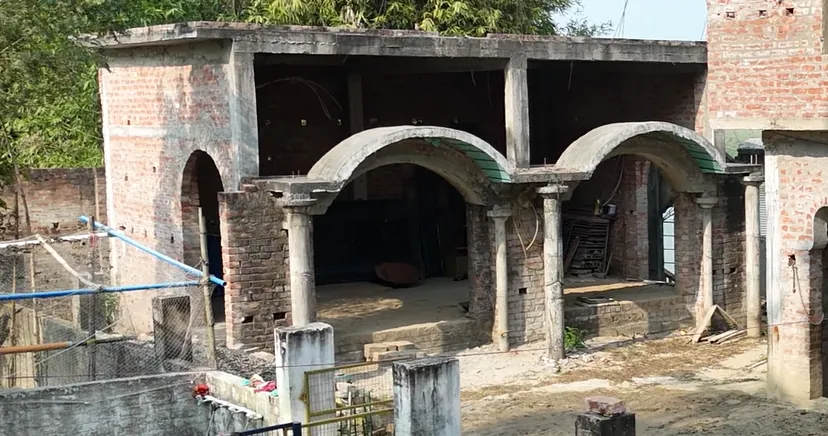 Shivji Temple stone carvings and dome construction under progress